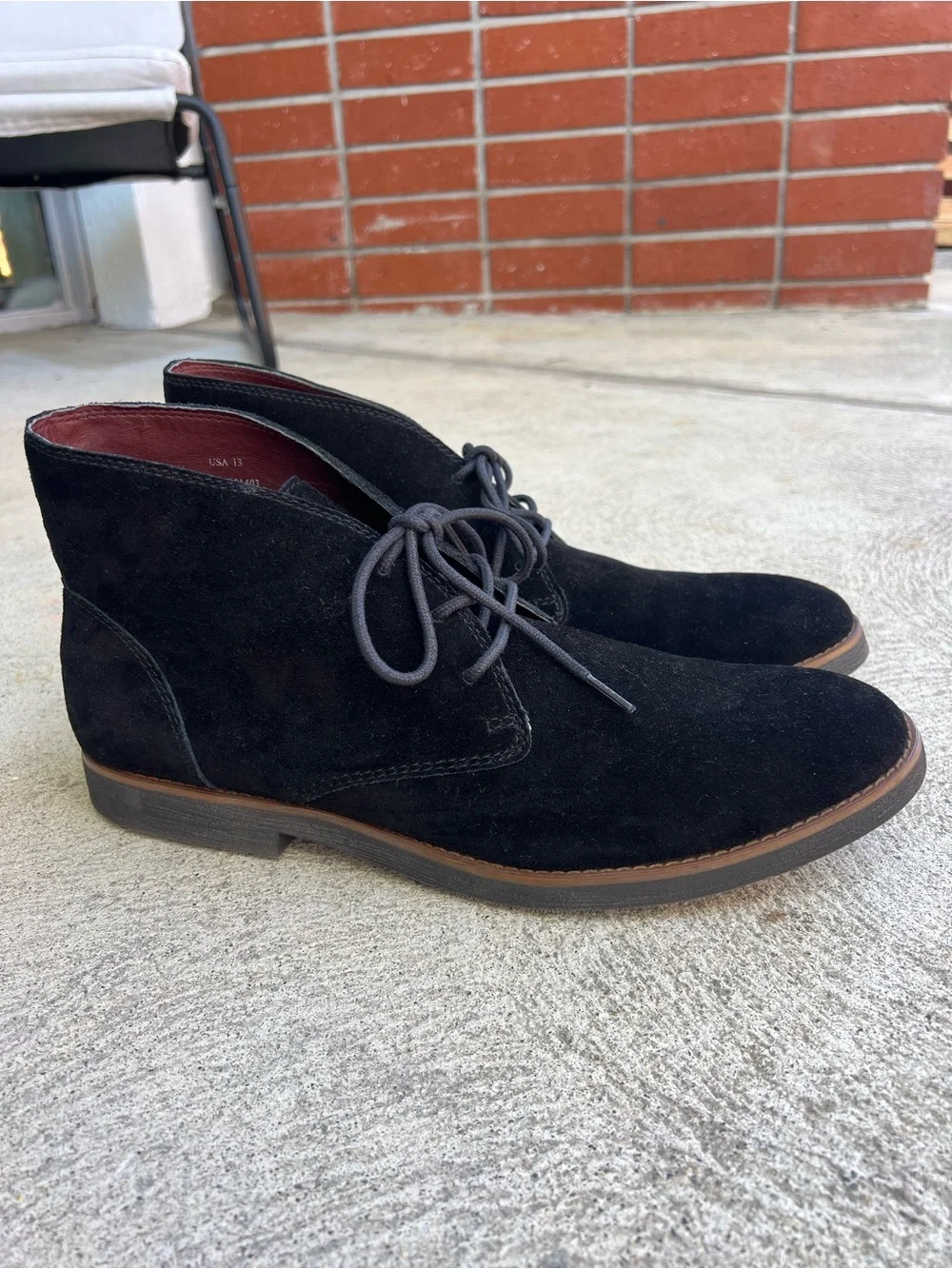 BUKS by Walk-Over Wallen Black Suede Chukka Boots Men’s 13M – Never Worn